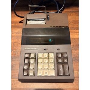 Vintage Sears Mini Desk‎ Top 12 Printing Calculator Brown Model 272.58090 Japan